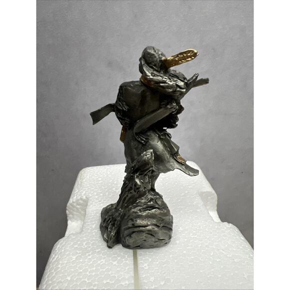 Vintage 1992 Red Cloud Franklin Mint Chief Jim Ponter Pewter Native American - Picture 4 of 9